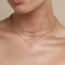 18k Gold Plated Jewellery - A Initial Pavé Pendant Necklace in Gold - Pendant Necklace - Astrid &amp; Miyu