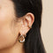 18k Gold Plated Jewellery - Molten Large Hoops in Gold - Hoop Earrings - Astrid &amp; Miyu